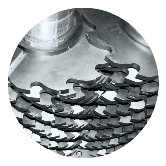 Design uchycení čepele